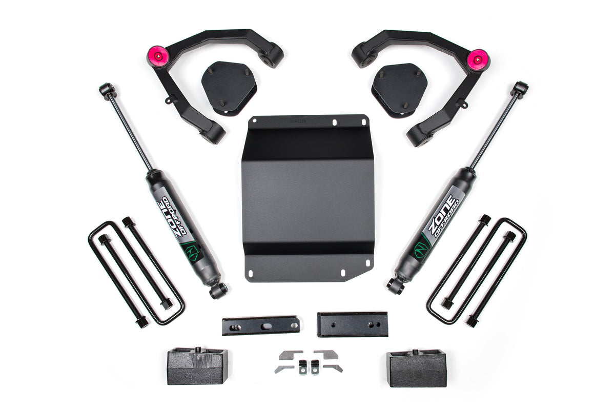 Zone Offroad 07-13 Chevy Silverado & GMC Sierra 1500 4WD 3.5 Inch Lift Kit - ZONC29F