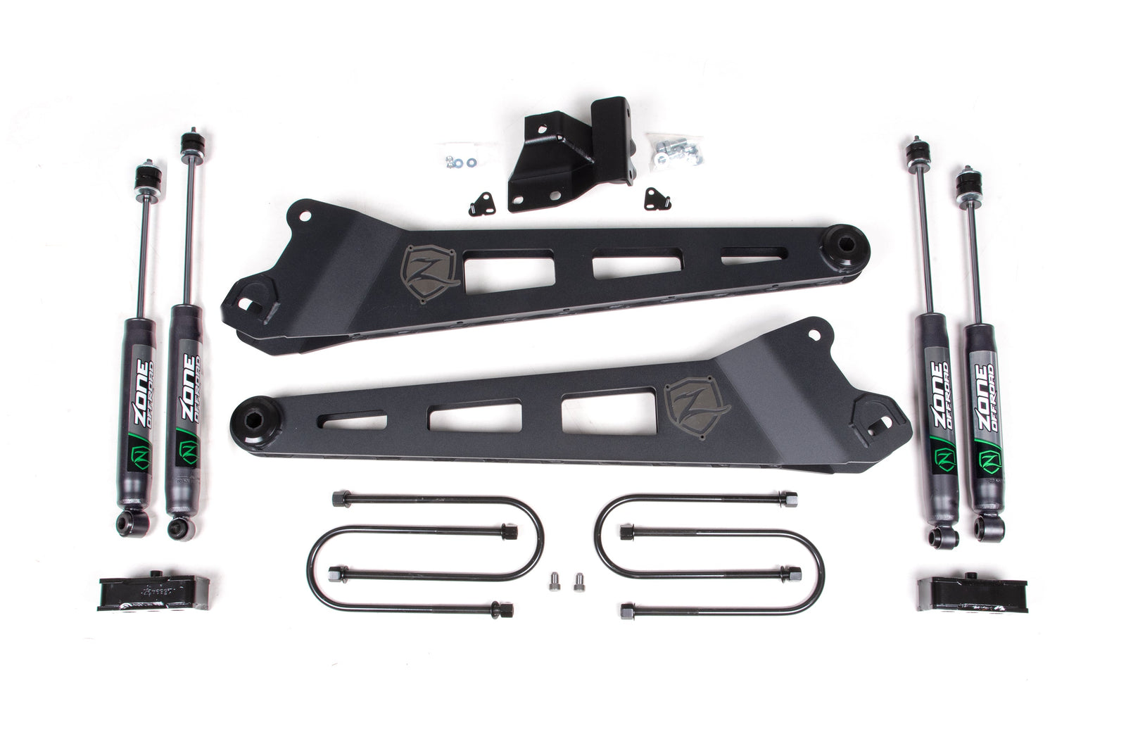 Zone Offroad 25-26 Ram 3500 4WD (Dsl) 3in Radius Arm Lift Kit - w/o Overload - Nitro Shocks - ZOND163N