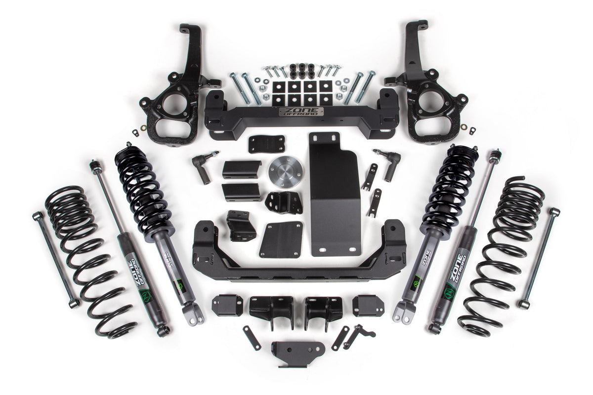 Zone Offroad 25-26 Ram 1500 4WD 6in Lift Kit (Large Bore) - Nitro Loaded Struts & Shocks - ZOND150LN