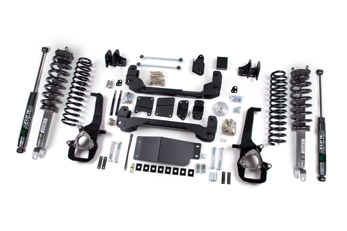 Zone Offroad 2012 Ram 1500 4WD 4in Lift Kit - Nitro Loaded Struts & Shocks - ZOND22LN