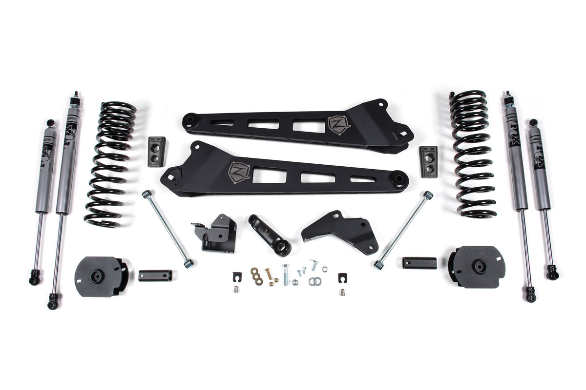 Zone Offroad 14-18 Ram 2500 4in Replacement Radius Arm Lift Kit w/ Fox 2.0 Adv. Shocks - ZOND63F