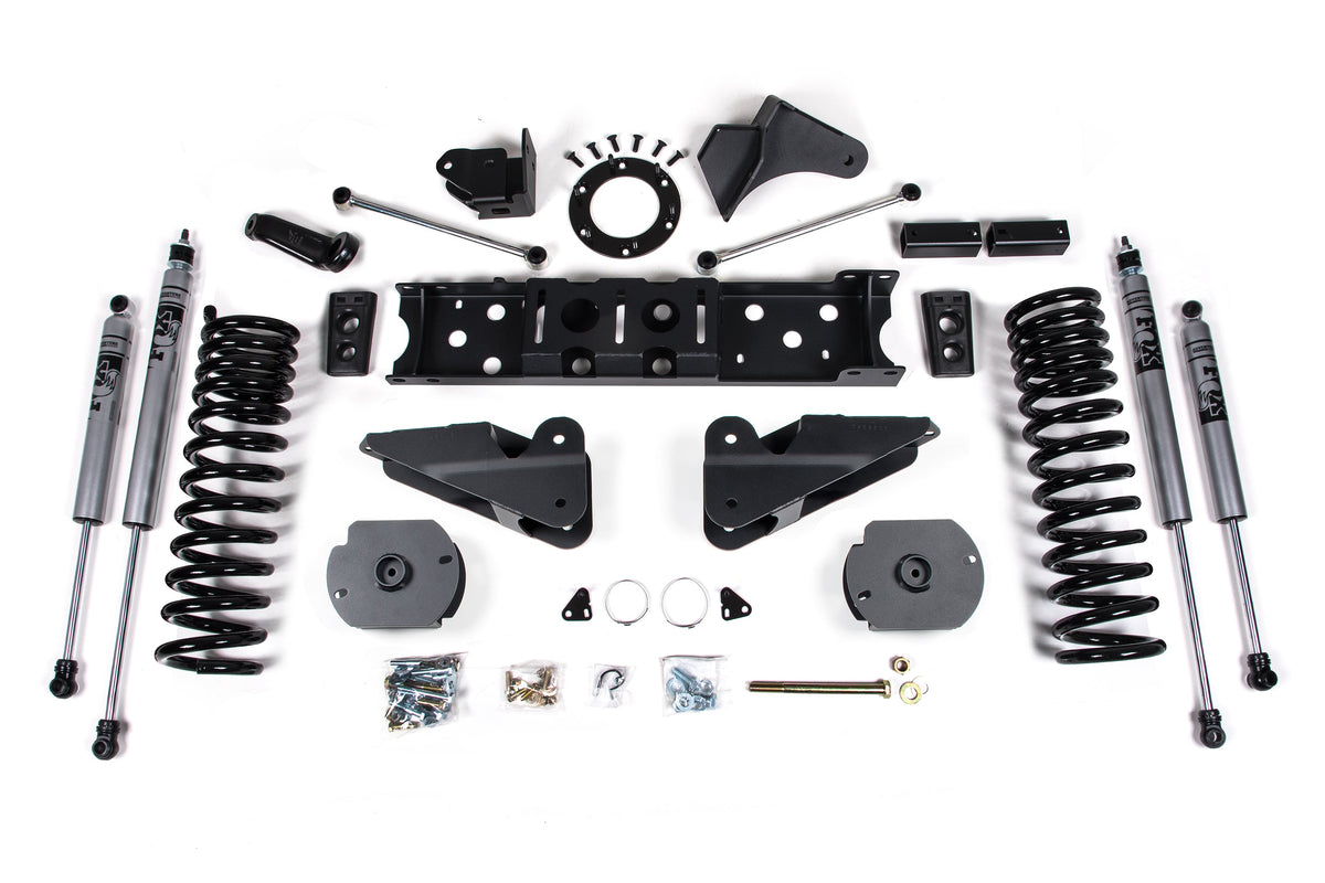 Zone Offroad 25-26 Ram 2500 4WD Diesel 4in Radius Arm Suspension Lift w/ Nitro Shocks - ZOND154N