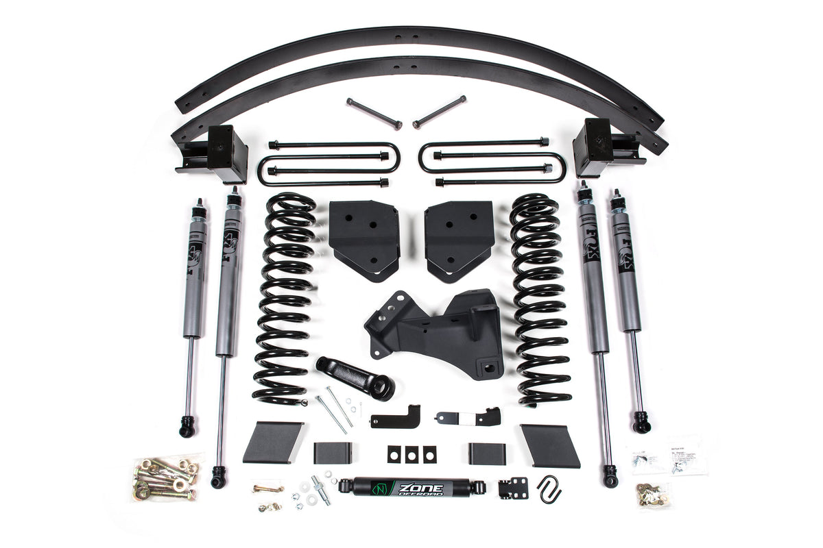 Zone Offroad 17-19 Ford F250/F350 6in Suspension Lift Kit w/ Fox Adventure Series Shocks - ZONF110F