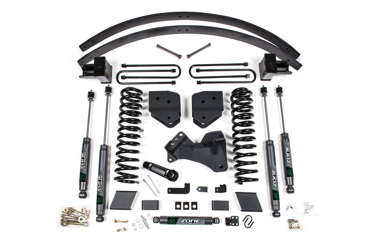 Zone Offroad 17-19 Ford F250/F350 6in Suspension Lift Kit w/ Fox Adventure Series Shocks - ZONF110F