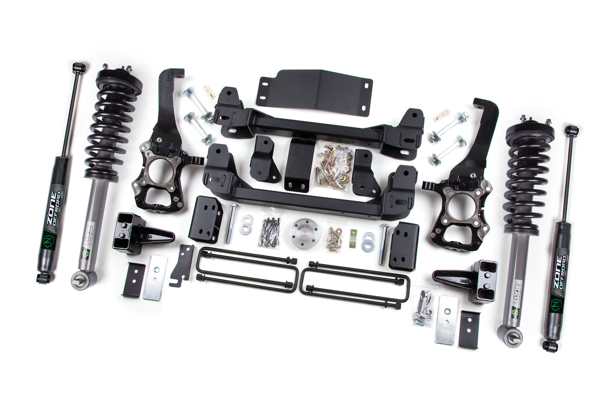 Zone Offroad 2014 Ford F150 4WD 6in Suspension Lift Kit w/ Nitro Shock & Struts - ZONF40LN