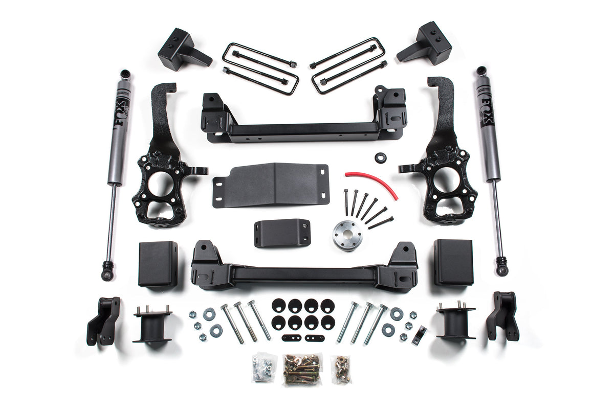 Zone Offroad 15-20 Ford F150 4wd 4in Suspension Lift Kit - 4in Rear Lift - Nitro Shock & Struts