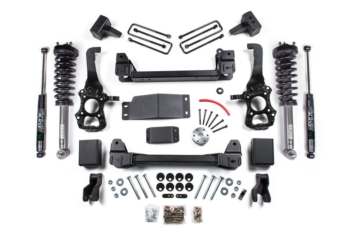 Zone Offroad 15-19 Ford F150 4WD 4in Suspension Lift System - FOX 2.0 Adventure Series