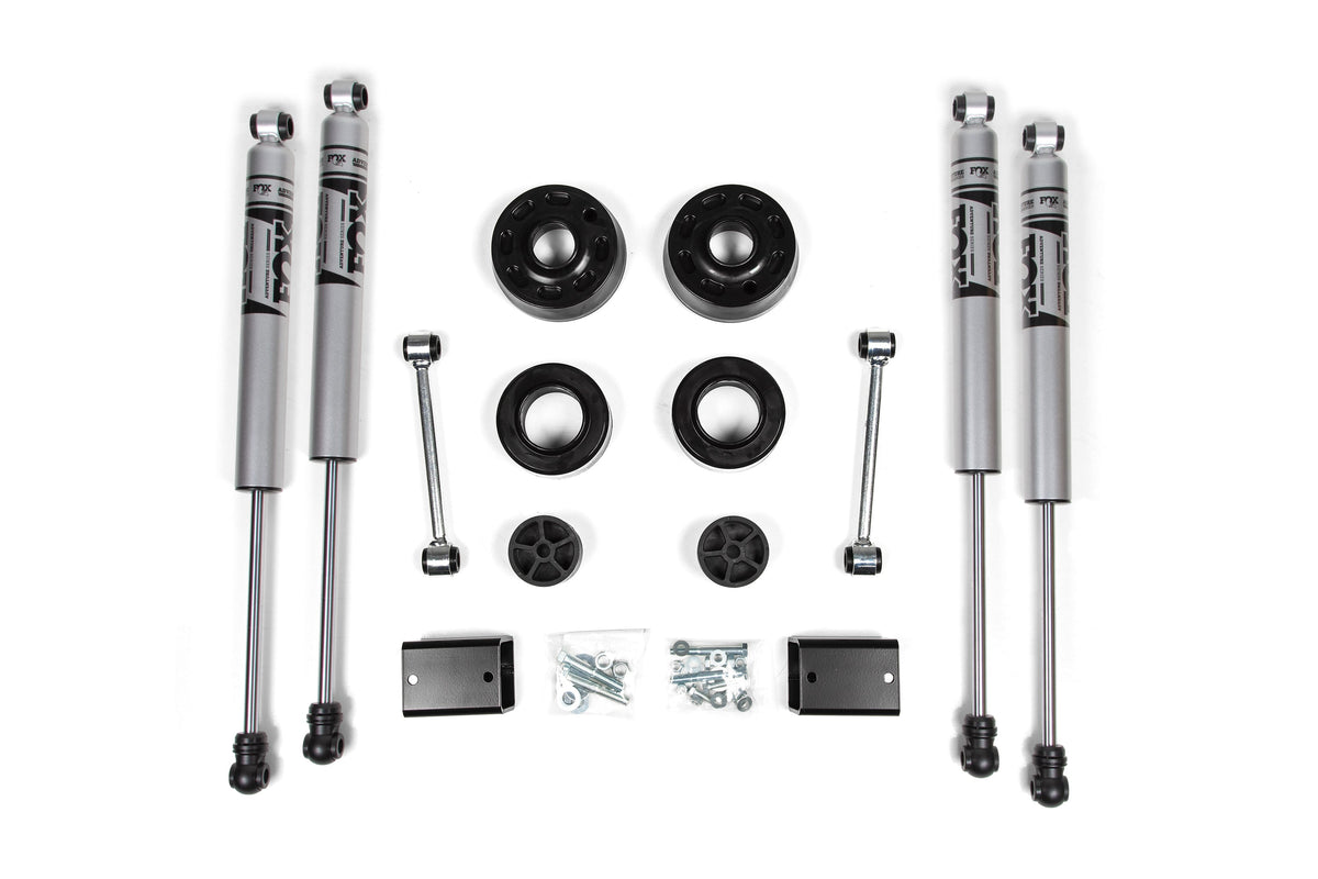 Zone Offroad 18-26 Jeep Wrangler JL 2in Suspension Lift Kit w/ Fox 2.0 Adventure Series Shocks - ZONJ30F