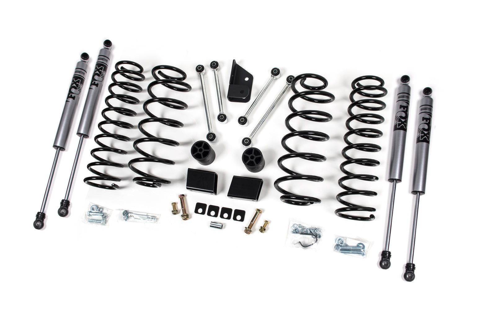 Zone Offroad 18-21 Jeep JL 4Dr 3in Suspension Lift Fox Adv. Shocks - ZONJ31F
