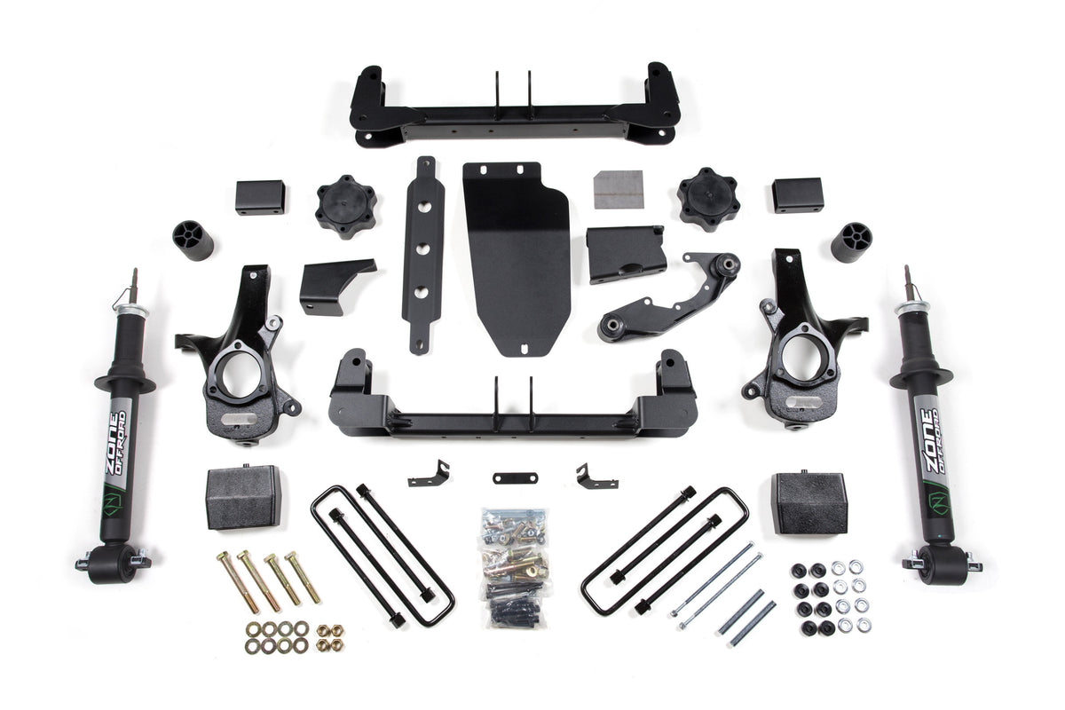 Zone Offroad 14-18 Chevy Silverado/GMC Sierra 1500 4WD 6.5in Strut - Alum/Stamped Arms - ZONC60