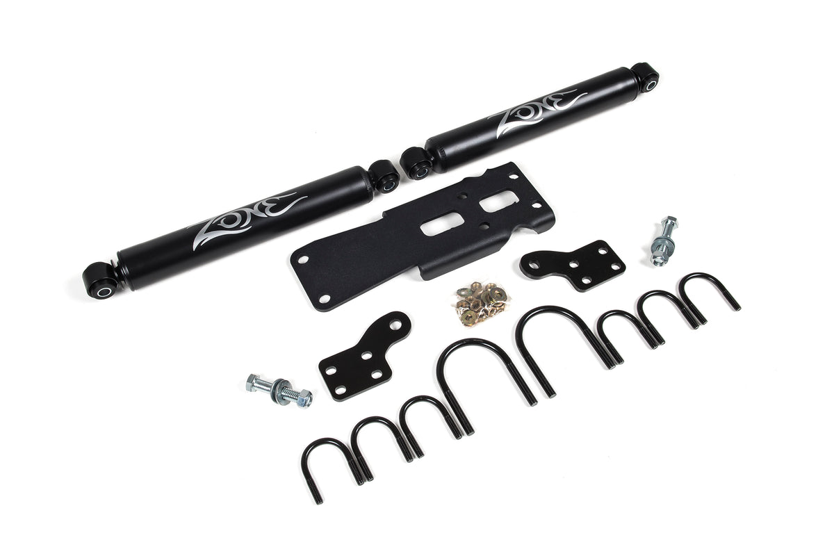 Zone Offroad 07-18 Jeep Wrangler JK Dual Steering Stabilizer Kit - ZON7450