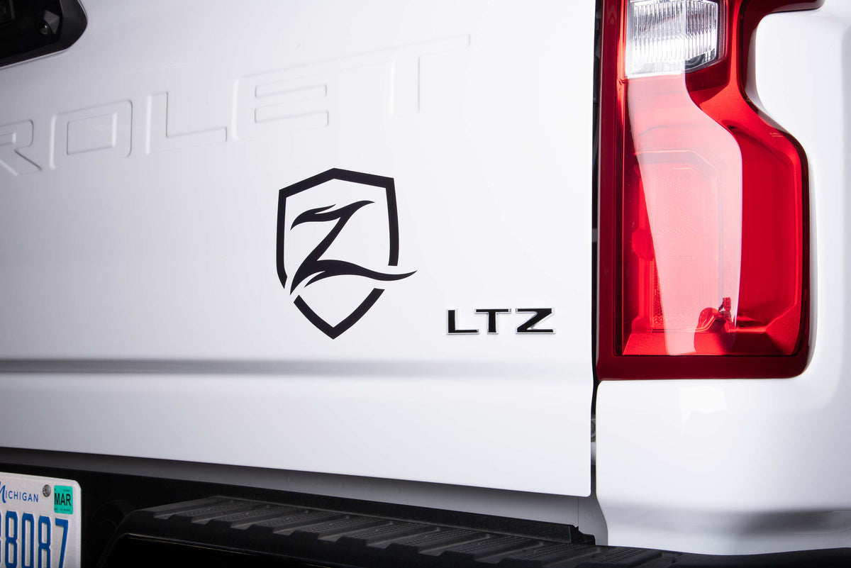 Zone Offroad Shield Decal - 7in Black - ZONU9106