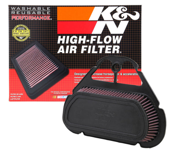 K&N 99-05 Yamaha YZF R6 599 / 06-09 YZF R6S 599 Replacement Air Filter - YA-6001 for 1999-2005 Yamaha YZF-R6 - front view