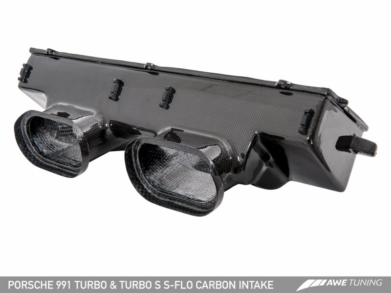 AWE Tuning Porsche 991 (991.2) Turbo and Turbo S S-FLO Carbon Intake - 2660-13040