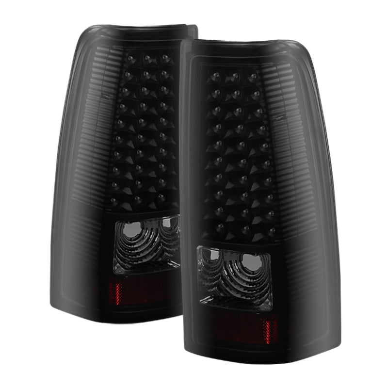Xtune Chevy Silverado 1500/2500/3500 03-06 LED Tail Lights Black Smoke ALT-ON-CS03-LED-BSM - 5081124