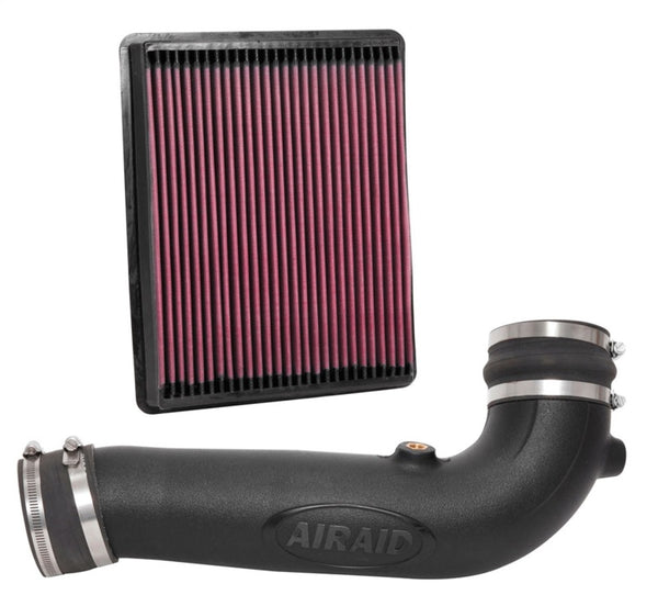 Airaid 17-18 GMC Sierra/Yukon V8-6.2L F/I Jr Intake Kit - Oiled / Red Media - 201-751 for 2017-2020 Cadillac Escalade - front