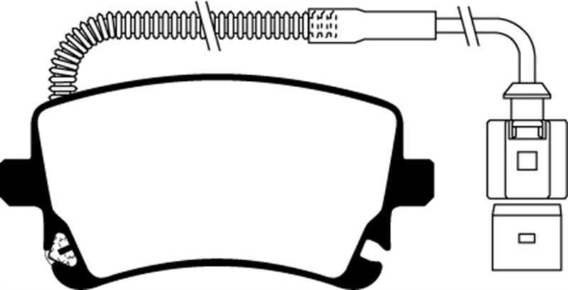 EBC 09-11 Audi A6 Quattro 3.0 Supercharged Redstuff Rear Brake Pads - DP31470C