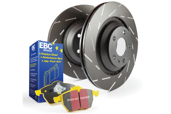 EBC S9 Kits Yellowstuff Pads and USR Rotors - S9KR1045 for 2008-2012 Audi S5 - front view