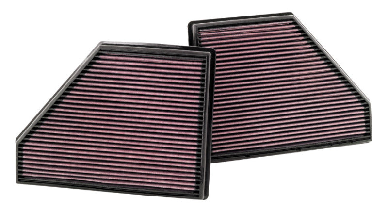 K&N 08 BMW X5 4.8L-V8 Drop In Air Filter - 33-2407 for 2007-2010 BMW X5 - front view