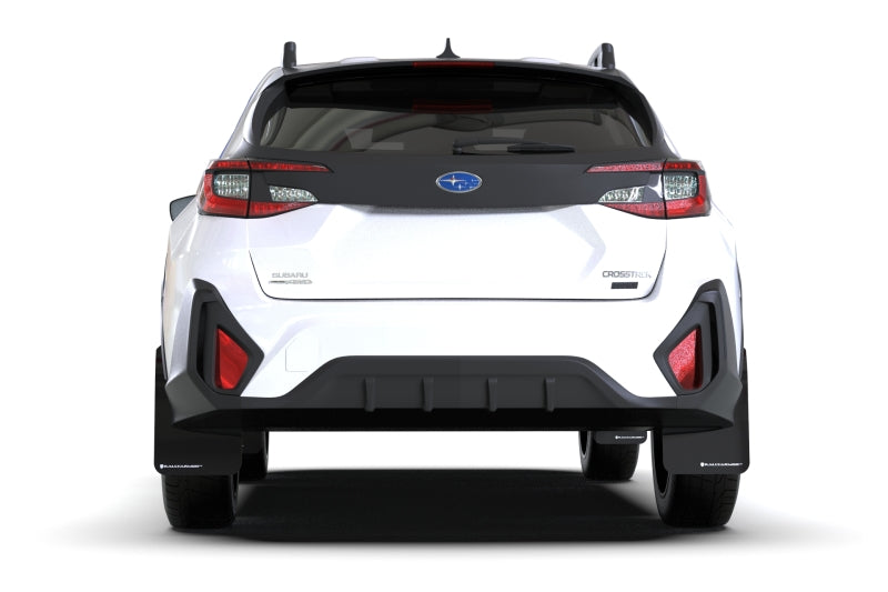 Rally Armor 2024 Subaru Crosstrek Red UR Mud Flap White Logo - MF106-UR-RD-WH