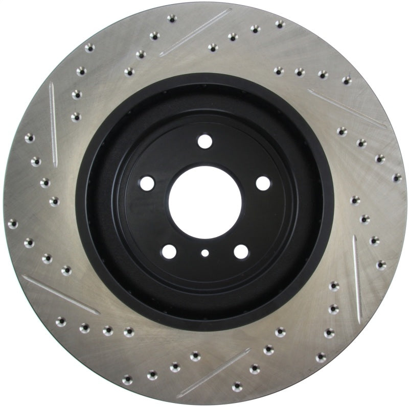 StopTech Infiniti G37 / Nissan 370Z SportStop Slotted &amp; Drilled Front Left Rotor - 127.42100L
