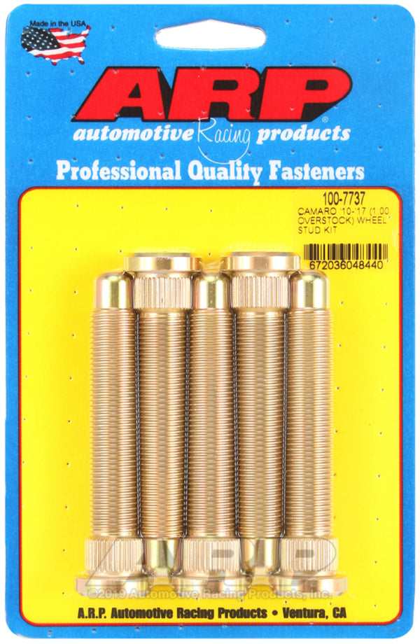 ARP 10-17 Chevrolet Camaro M14 1in Over Stock Length Wheel Stud Kit - 100-7737 by ARP