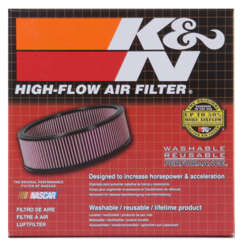 K&N Custom Racing Assembly - Round Tapered - Red 1.656in Neck Flange - 2.25in Over Height - 56-9327 by K&N Engineering - clos