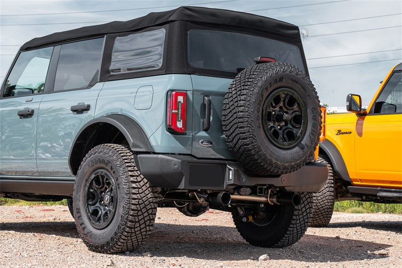 Corsa 21+ Ford Bronco 2.3L 4-Door 2.75in Cat-Back Dual Rear Exhaust w/ 4in Straight-Cut Black Tips - 21206BPC
