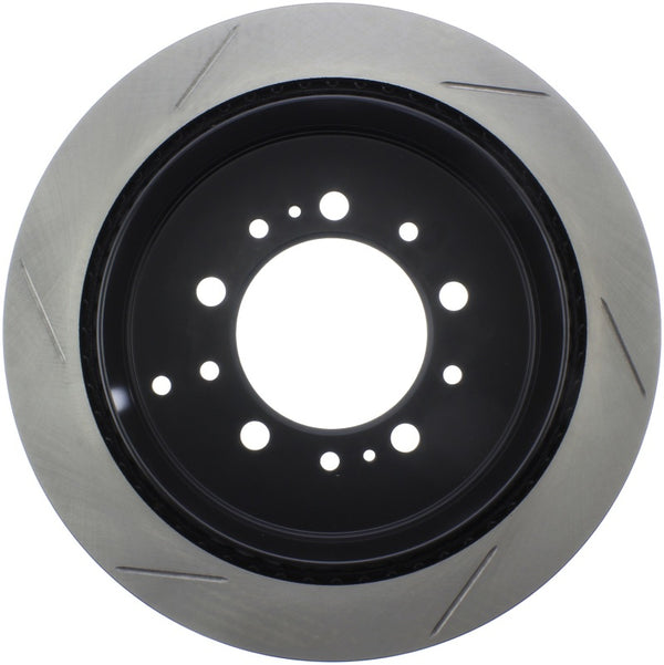 StopTech Sport Slot 08-13 Lexus LX450/470/570 / 07-12 Toyota Tundra Slotted Left Rear CRYO Rotor - 126.44157CSL for 2008-2022