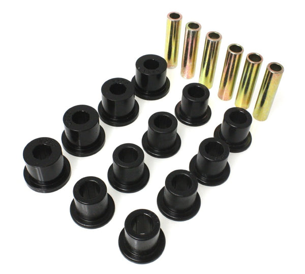 Energy Suspension Jeep Spring Bushing Set - Black - 2.2119G for 1987-1995 Jeep Wrangler - front view