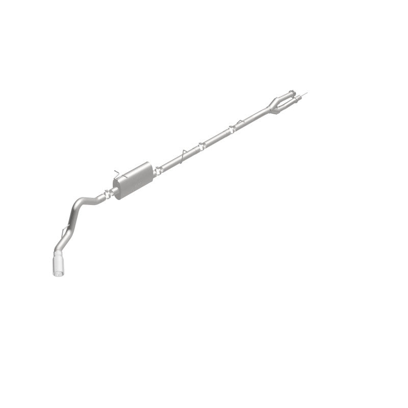 MagnaFlow Sys C/B 11-15 Ford Super Duty F250 6.2L EC CC, SS 3.5in Single Rear Pass Side Ext 5in Tip - 19174