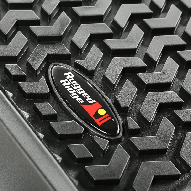 Rugged Ridge Floor Liner Cargo Black 2007-2010 Jeep Wrangler Unlimited JK 4 Dr - 12975.01 for 2007-2018 Jeep Wrangler - front