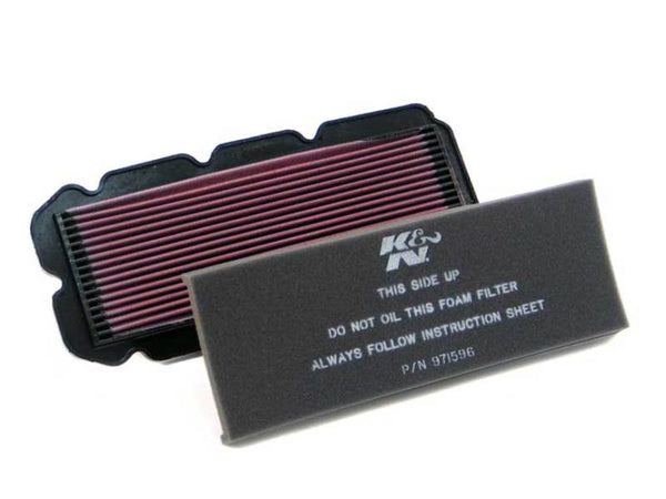 K&N 97-00 Honda GL 1500CT / 97-03 1500C / 99-01 1500 Replacement Air Filter - HA-1596 for 1997-2003 Honda GL1500C/CD Valkyrie