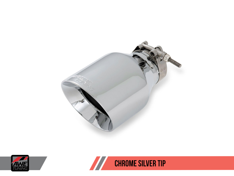 AWE Tuning Mk6 GLI 2.0T - Mk6 Jetta 1.8T Touring Edition Exhaust - Polished Silver Tips - 3015-22058