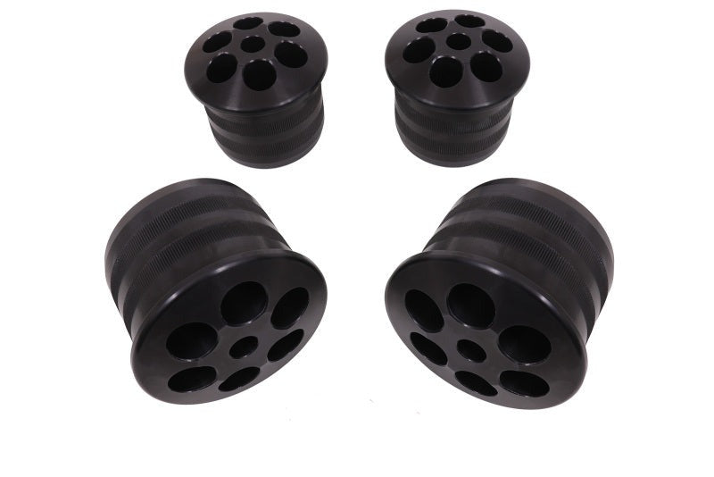 BMR 08-18 Dodge Challenger Aluminum Rear Cradle Bushings Kit - Black Anodized - SCB112