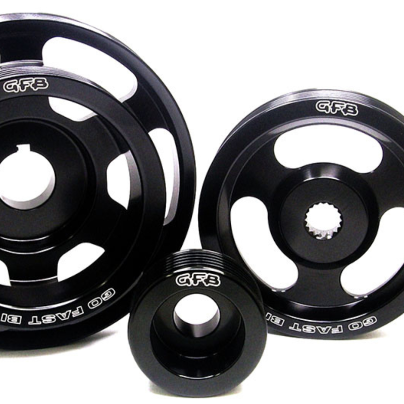 GFB 08+ WRX/STi / 09+ Forester / 03-09 LGT 3 pc Underdrive/Non-Underdrive Pulley Kit - 2014 for 2008-2014 Subaru Impreza - de