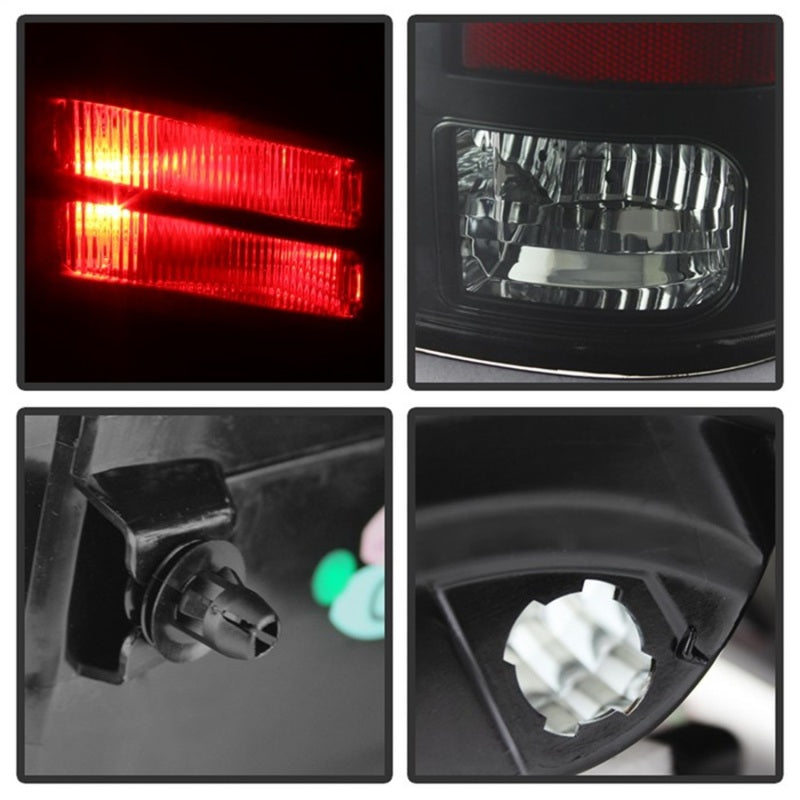 Spyder Dodge Ram 1500 09-14 LED Tail Lights Incandescent- Blk Smke ALT-YD-DRAM09-LED-BSM - 5078124