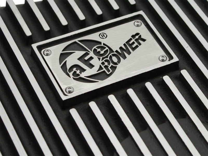 aFe Power Transmission Pan Black Machined 11-14 Ford 6R140 Trucks V8 6.7L (td) - 46-70182