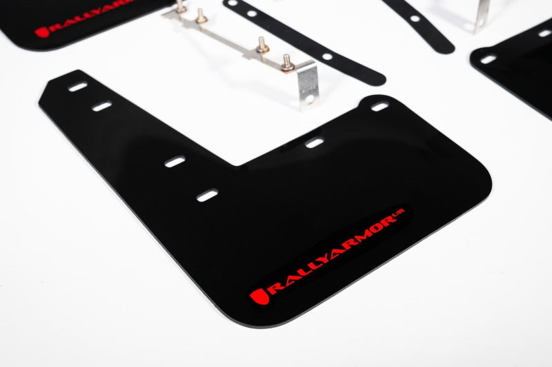 Rally Armor 2023 Toyota GR Corolla Black UR Mud Flap w/ Red Logo - MF89-UR-BLK-RD