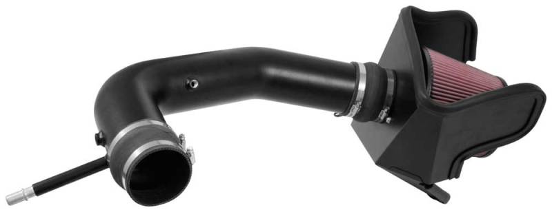 K&N 2017 Ford F250 V8-6.2L F/I Performance Air Intake Kit - 77-2588KTK for 2017-2019 Ford F 250 - front view