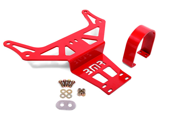 BMR 15-18 Dodge Challenger (Auto Trans) Hellcat/Demon Driveshaft Safety Loop - Red - DSL111R for 2015-2018 Dodge Challenger