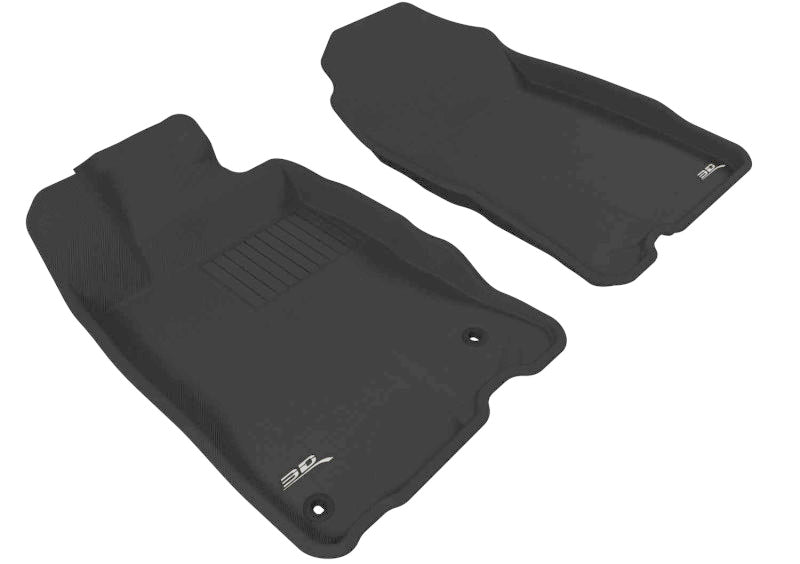 3D MAXpider 2011-2016 Honda CR-Z Kagu 1st Row Floormat - Black - L1HD03511509