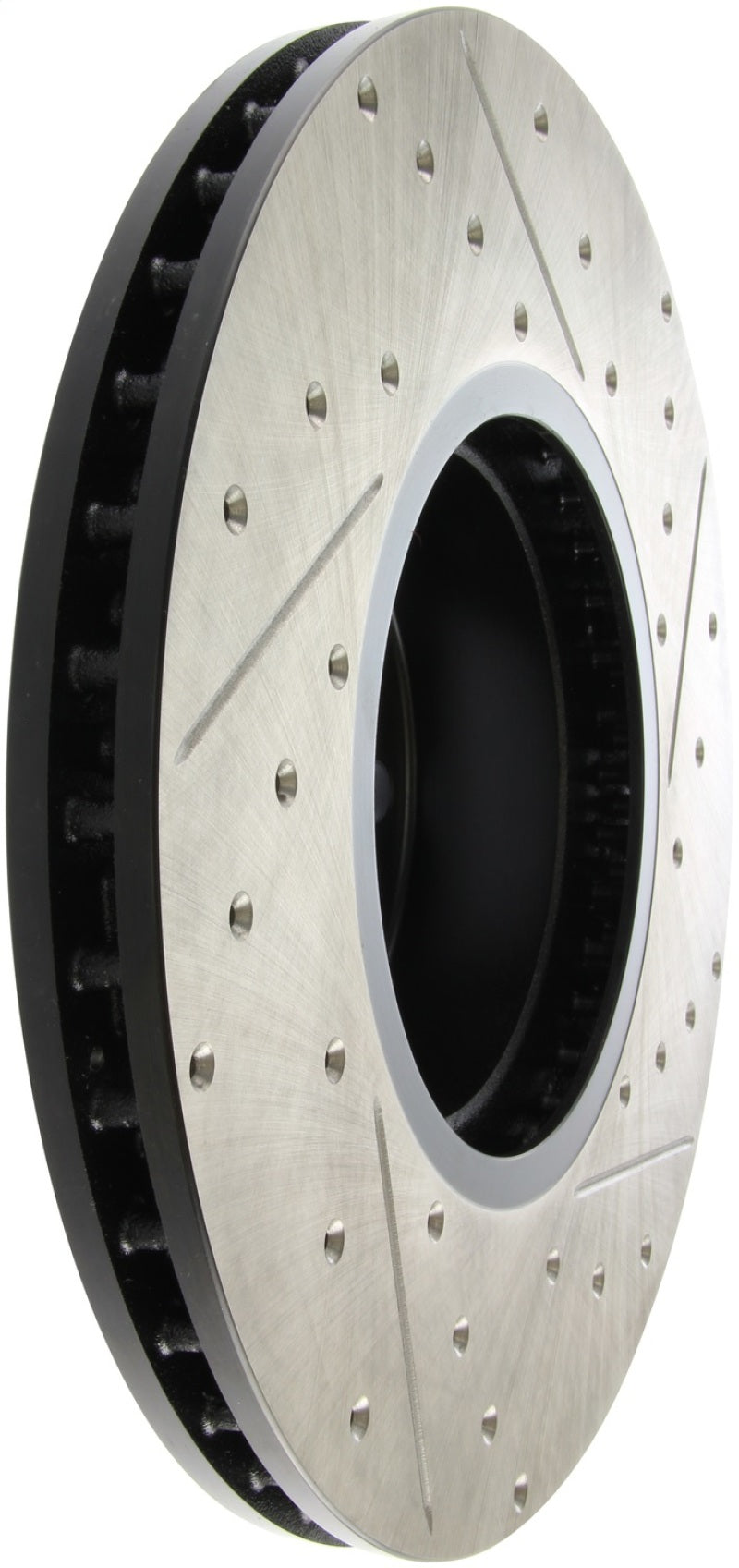 StopTech BMW 12-15 335i / 2014 428i / 2015 235i/228i Front Right Slotted &amp; Drilled Sport Brake Rotor - 127.34140R