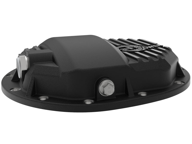 aFe Power Pro Series AAM 9.5/9.76 Rear Diff Cover Black w/Mach Fins 14-19 GM Silverado/Sierra 1500 - 46-71120B