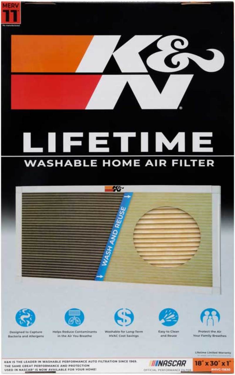 K&N HVAC Filter - 18 x 30 x 1 - HVC-11830