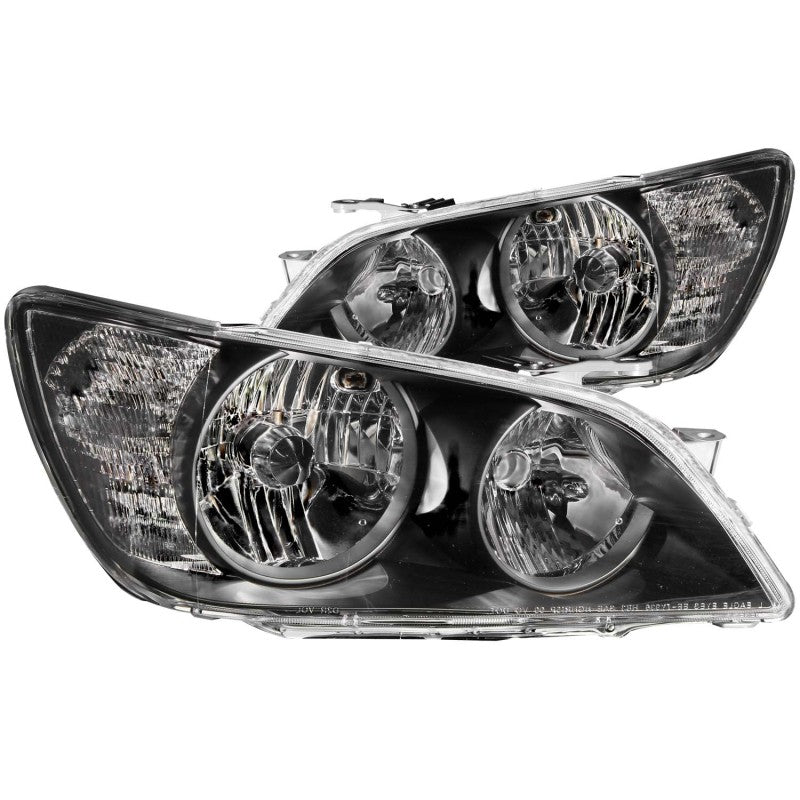 ANZO 2001-2005 Lexus Is300 Crystal Headlights Black - 121210