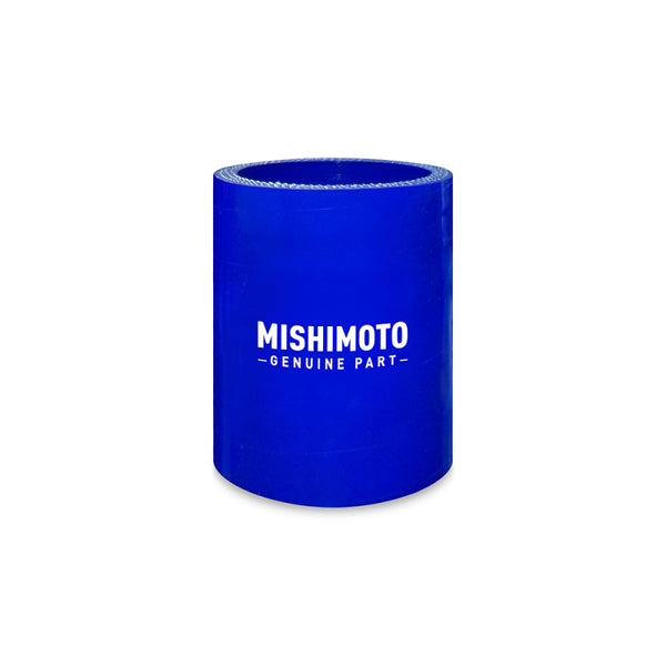 Mishimoto 4 Inch Straight Coupler - Blue - MMCP-4SBL by Mishimoto - front view