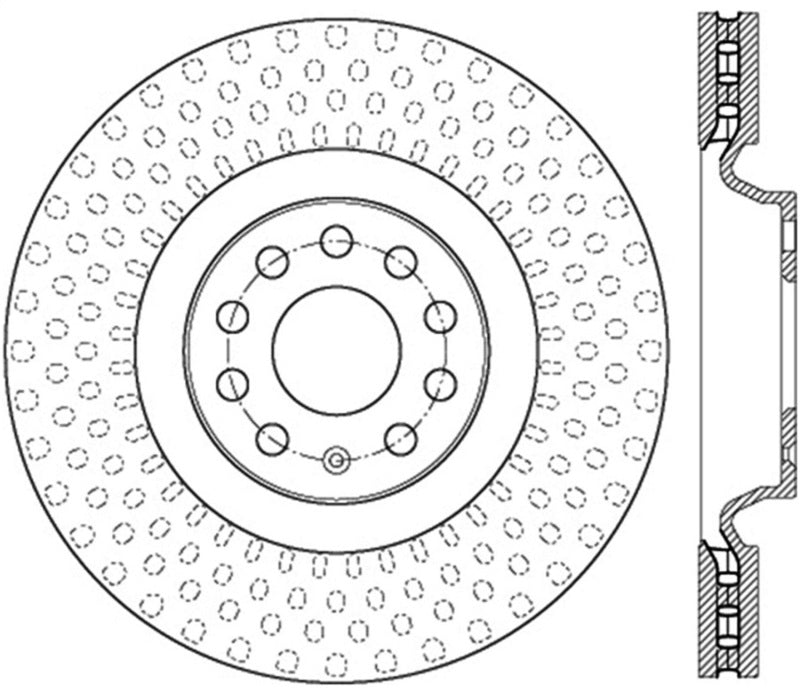 StopTech Mk 7 - 7.5 Volkswagen Golf GTI  Slotted Sport Brake Rotor (340mm) - Front Right - 126.33144SR