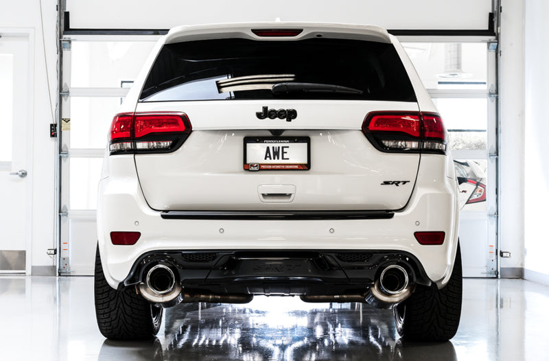 AWE Tuning 2020 Jeep Grand Cherokee SRT Track Edition Exhaust - Diamond Black Tips - 3020-33051