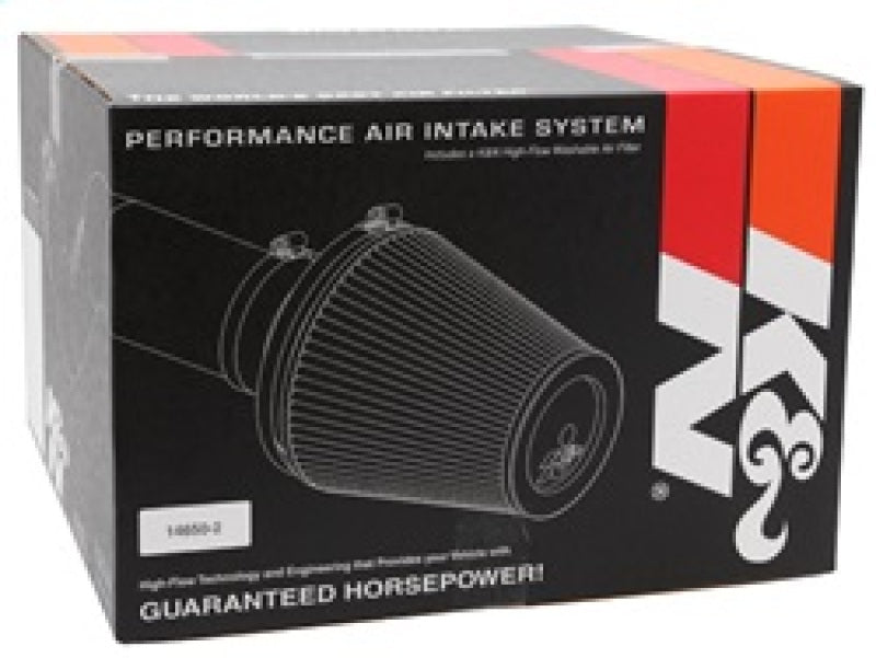 K&N 04 Chevy Colorado / GMC Canyon L5-3.5L Performance Intake Kit - 57-3043 for 2004-2006 Chevrolet Colorado - installed view